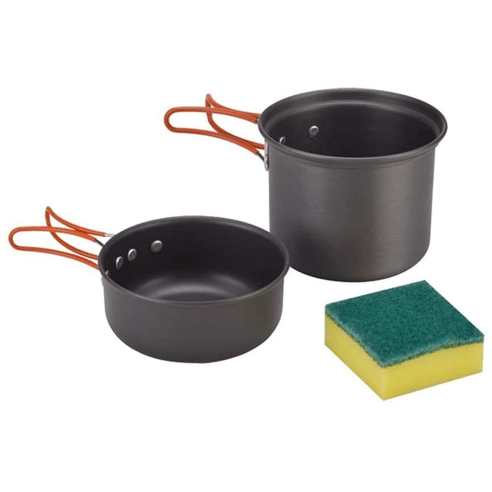 XIXIDIAN Camping Cookware Mess Kit, Camping Lightweight Cookware Camping Picnic Hiking Utensils