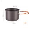 XIXIDIAN Camping Cookware Mess Kit, Camping Lightweight Cookware Camping Picnic Hiking Utensils view 2