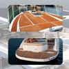 EVA Foam Teak Floor Decking Sheet, Faux Teak Marine Carpet Boat Floor 35.4in x 94.5in x 0.24in Non-Slip Self-Adhesive Sea Deck Boat Decking Carpet Marine for Motorboat RV Yacht Kayak (Teak Black) view 2