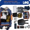 LOB Pickleball Bags for women men Tote Carry Bag with Bottle Holders, Fits 2 Paddles, 2pc Accessories (Pouch, Mesh Ball Bag), Durable Lightweight, BLUE and ORANGE view 4