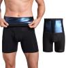 Akkad Kuti Sauna Sweat Shorts for Men Workout Compression Shorts Tummy Control Shapewear (Sauna Shorts Blue,M) view 1