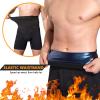 Akkad Kuti Sauna Sweat Shorts for Men Workout Compression Shorts Tummy Control Shapewear (Sauna Shorts Blue,M) view 4