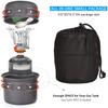 XIXIDIAN Camping Cooking Set, Portable Camping Cookware Mess Kit Pots and Pans Set Camping Picnic Hiking Utensils (Color : Orange) view 3