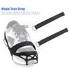 Ice Cleats,Highly Elastic Traction Cleats Grippers with Tape Straps and Storage Bag,Anti Slip Walk Traction Cleats for Hiking Walking on Snow and Ice (L:Women10-15/Men9-13/foot length255-297mm) view 3