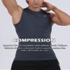 TELALEO 5 Pack Men's Athletic Compression Shirts Sleeveless Workout Tank Top Sports Base Layer Running Basketball XL view 4