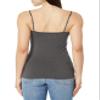 Amazon Essentials Women's Slim-Fit Knit V-Neck Layering Cami (Available in Plus Size), Pack of 4, Black/Charcoal Heather/Light Grey Heather/White, X-Large view 3
