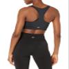 Amazon Essentials Women's Active Sculpt V-Neck Medium Support Sports Bra, Black, Large view 2