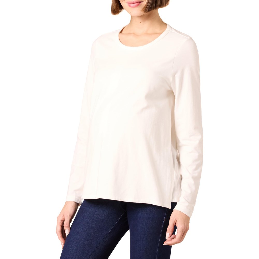 Amazon Essentials Women's Nursing T-Shirt for Breastfeeding, Maternity Clothes, Ivory, XX-Large