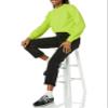 Amazon Essentials Ribbed Long Sleeve Sweaters for Women, Crewneck, Lime Green, Small view 4
