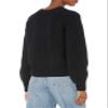 Amazon Essentials Ribbed Long Sleeve Sweaters for Women, Crewneck, Black, Large view 2