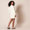 Amazon Essentials Women's Knit Henley Sweatshirt Dress (Available in Plus Size), Eggshell White, X-Large view 3