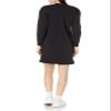 Amazon Essentials Women's Knit Henley Sweatshirt Dress (Available in Plus Size), Black, Medium view 2