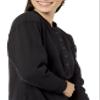 Amazon Essentials Women's Knit Henley Sweatshirt Dress (Available in Plus Size), Black, Medium view 3