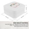 AXKEUDO Custom Jewelry Box Personalized Travel Leather Small Jewelry Organizer Ring Case for Bridesmaid Proposal Wedding Gifts Letter B view 3