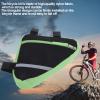 Bike Triangle Frame Bag Bicycle Bike Storage Bag Triangle Saddle Frame Pouch for Road and Mountain Bikes Bag Bike Triangle Pouch Cycling Accessories Bicycle Frame Bag Bike Triangle Storage(green) view 3