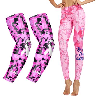 COOLOMG Compression Arm Sleeves Youth Kids Adult+Women Yoga Leggings Full Length