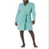 Amazon Essentials Women's Lightweight Waffle Mid-Length Robe, Teal Blue, X-Large view 1