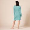 Amazon Essentials Women's Lightweight Waffle Mid-Length Robe, Teal Blue, X-Large view 2