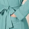 Amazon Essentials Women's Lightweight Waffle Mid-Length Robe, Teal Blue, X-Large view 3