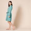 Amazon Essentials Women's Lightweight Waffle Mid-Length Robe, Teal Blue, X-Large view 4