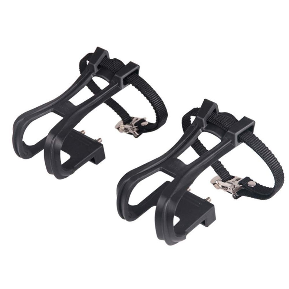 1 Pair Nylon Cycling Road Bike Pedal Toe Clip Straps for Boys and Girls Half Toe Clips for Bike Pedals