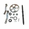 36T Wide Crank Assembly 3PCS Wide Pedal Crank Kit -2 Stroke & 4 Stroke Motorized Bicycle Crank view 1