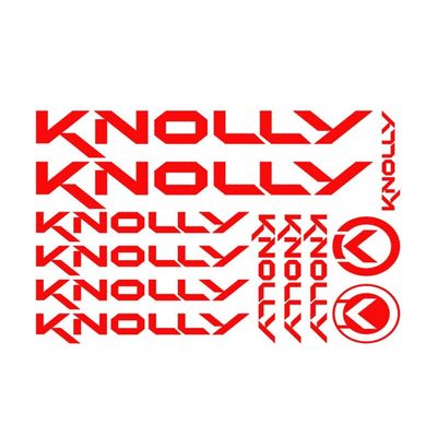 12pcs for KNOLLY Stickers Sticker Set Decal Decal Bicycle Bike MTB BMX (Gray)