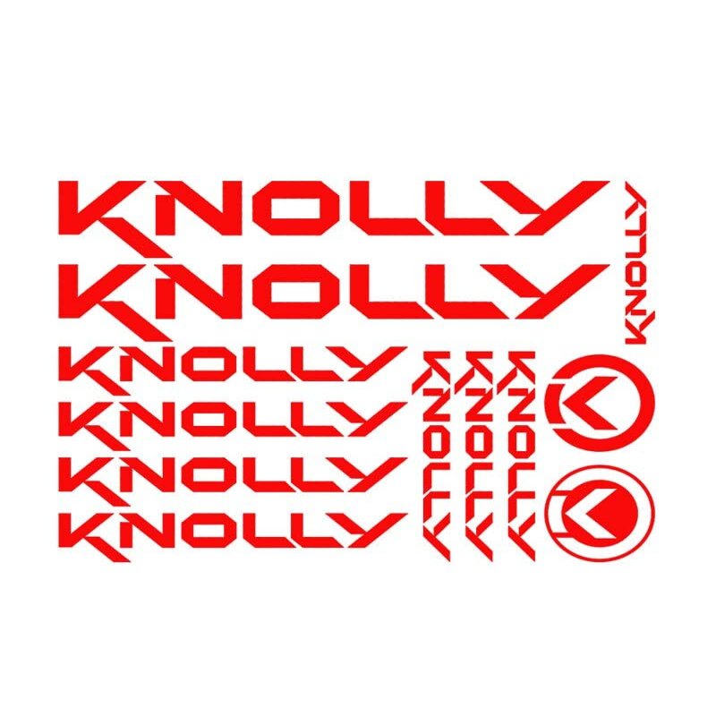 12pcs for KNOLLY Stickers Sticker Set Decal Decal Bicycle Bike MTB BMX (Gray)