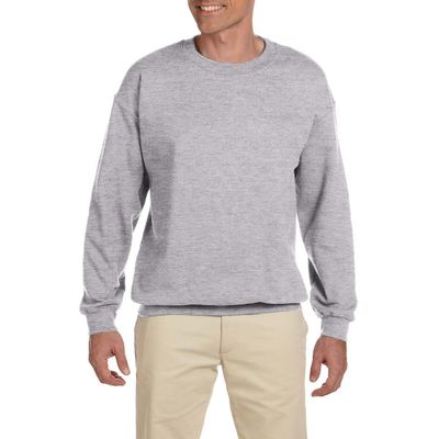 JustBlanks Sweatshirts for Men Fleece Mens Sweatshirt Cotton Blend Mens Crewneck Sweatshirt Regular-Fit Pullover Sweatshirt - Sport Grey - 2XL