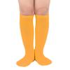 Durio Kids Orange Soccer Socks for Boys Girls Cotton Toddler Knee high Socks Sports Youth Baseball Football Socks Halloween Crazy Socks for Kids 1 Orange One Size view 1