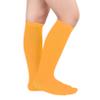 Durio Kids Orange Soccer Socks for Boys Girls Cotton Toddler Knee high Socks Sports Youth Baseball Football Socks Halloween Crazy Socks for Kids 1 Orange One Size view 2