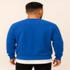 JustBlanks Sweatshirts for Men Fleece Mens Sweatshirt Cotton Blend Mens Crewneck Sweatshirt Regular-Fit Pullover Sweatshirt - Royal - L view 2