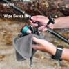 Booms Fishing B0T Microfiber Fishing Towel with Clip, 3 Pack Gray view 4