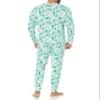 Amazon Essentials Men's Knit Pajama Set, Ecru Festive Tree, Medium view 3