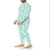 Amazon Essentials Men's Knit Pajama Set, Ecru Festive Tree, Medium view 4