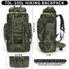 W WINTMING Hiking Backpack for Men 70L/100L Camping Backpack Military Rucksack Molle 3 Days Assault Pack for Climbing view 2