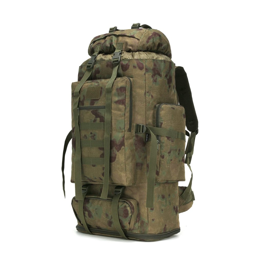 W WINTMING Hiking Backpack for Men 70L/100L Camping Backpack Military Rucksack Molle 3 Days Assault Pack for Climbing