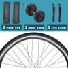 2 Pack 700x28C Road Bike Tires 60 TPI with Inner Tubes and Levers Presta Valve Folding Replacement Tires view 2