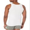 Amazon Essentials Men's Slim Fit Breathable Cotton Tank Undershirts, Pack of 6, Black/White, X-Small view 4