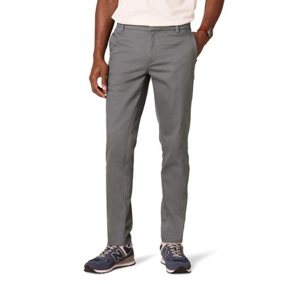 Amazon Essentials Men's Slim-Fit Wrinkle-Resistant Flat-Front Stretch Chino Pant, Charcoal, 35W x 29L