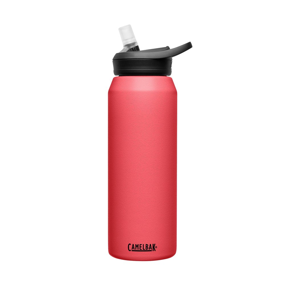 CamelBak eddy+ Water Bottle with Straw 32oz - Insulated Stainless Steel, Wild Strawberry
