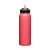 CamelBak eddy+ Water Bottle with Straw 32oz - Insulated Stainless Steel, Wild Strawberry view 3