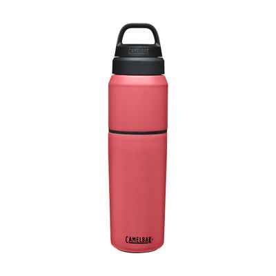 CamelBak MultiBev Water Bottle & Travel Cup Vacuum Insulated Stainless Steel - Wild Strawberry - 22oz Bottle & 16oz Cup