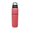 CamelBak MultiBev Water Bottle & Travel Cup  Vacuum Insulated Stainless Steel - Wild Strawberry - 22oz Bottle & 16oz Cup view 3