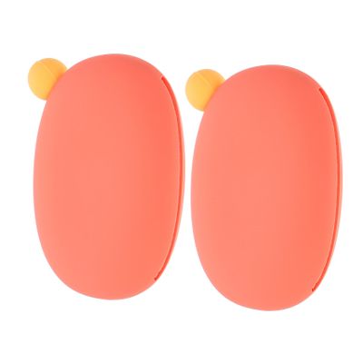Healifty 2pcs Portable Silicone Hand Warmer Self-Heating Pocket Heater for Compact and Reusable Hand Warmers Colors for Outdoor Activities and