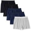 Amazon Essentials Men's Cotton Jersey Boxer Short, Pack of 5, Black/Navy/Grey Heather, 3X-Large view 1