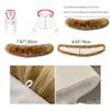 homeemoh Faux Fur Hood Trim Replacement for Winter Coat Jacket, Fake Fur Collar Shawl - Buttons Included,70cm/27.5" view 3