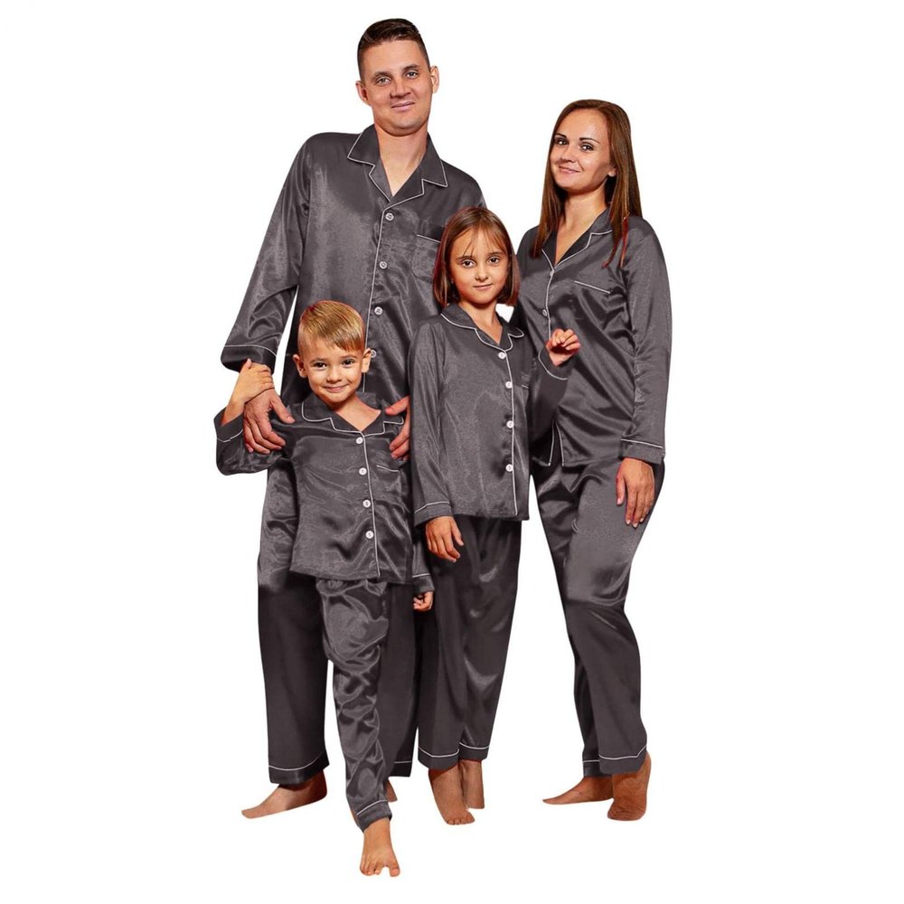 Christmas Sleepwear for Family,Family Plaid Sleepwear Couples Matching Shirts Parent-Child Pjs Outfit for Christmas Xma Kids 5-6 Years O04 - Brown