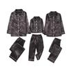 Christmas Sleepwear for Family,Family Plaid Sleepwear Couples Matching Shirts Parent-Child Pjs Outfit for Christmas Xma Kids 5-6 Years O04 - Brown view 3