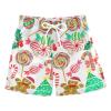 Aflyko Christmas Board Shorts Candy Cane Lollipop Gingerbread Swim Trunk Bathing Suit Boys Girls Beach Swimwear Quick Dry Swimming Shorts All Day Shorts New Year Gym Shorts M view 1